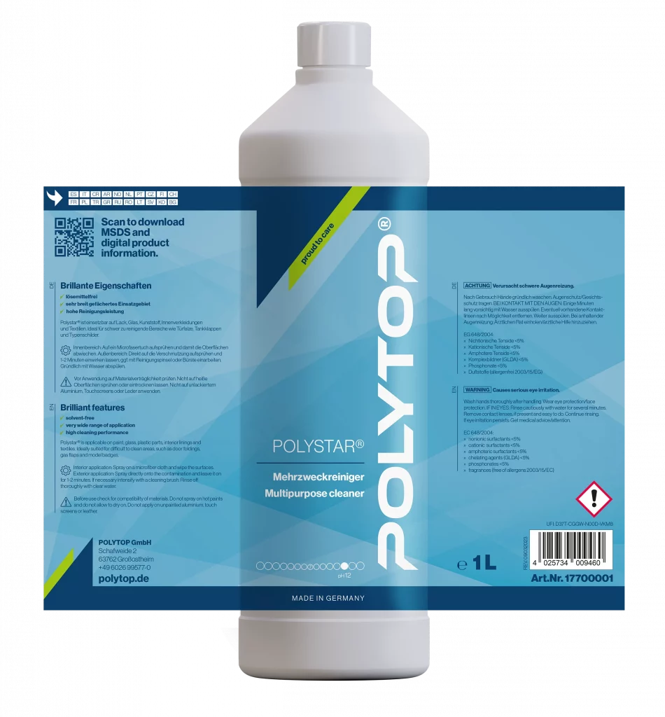 Polytop Produktsystem-fahrzeugpflege polituren-reinigung innen und aussen
