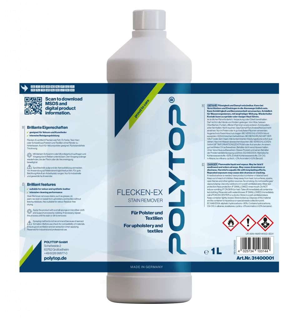Polytop Etiketten-Anwendungsgebiet-innen